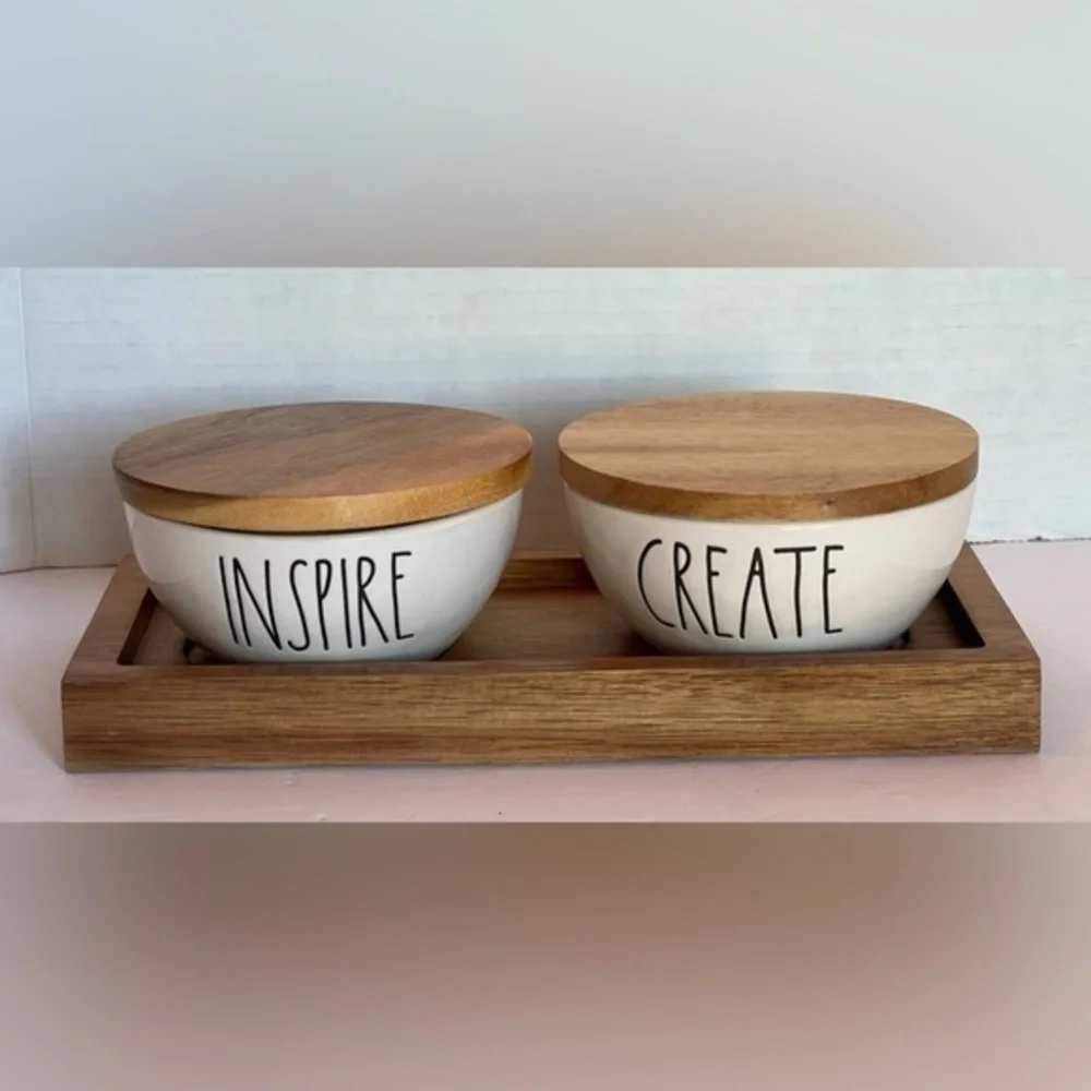 Rae Dunn Create & Inspire Set of 2 Pinch Bowl Set​